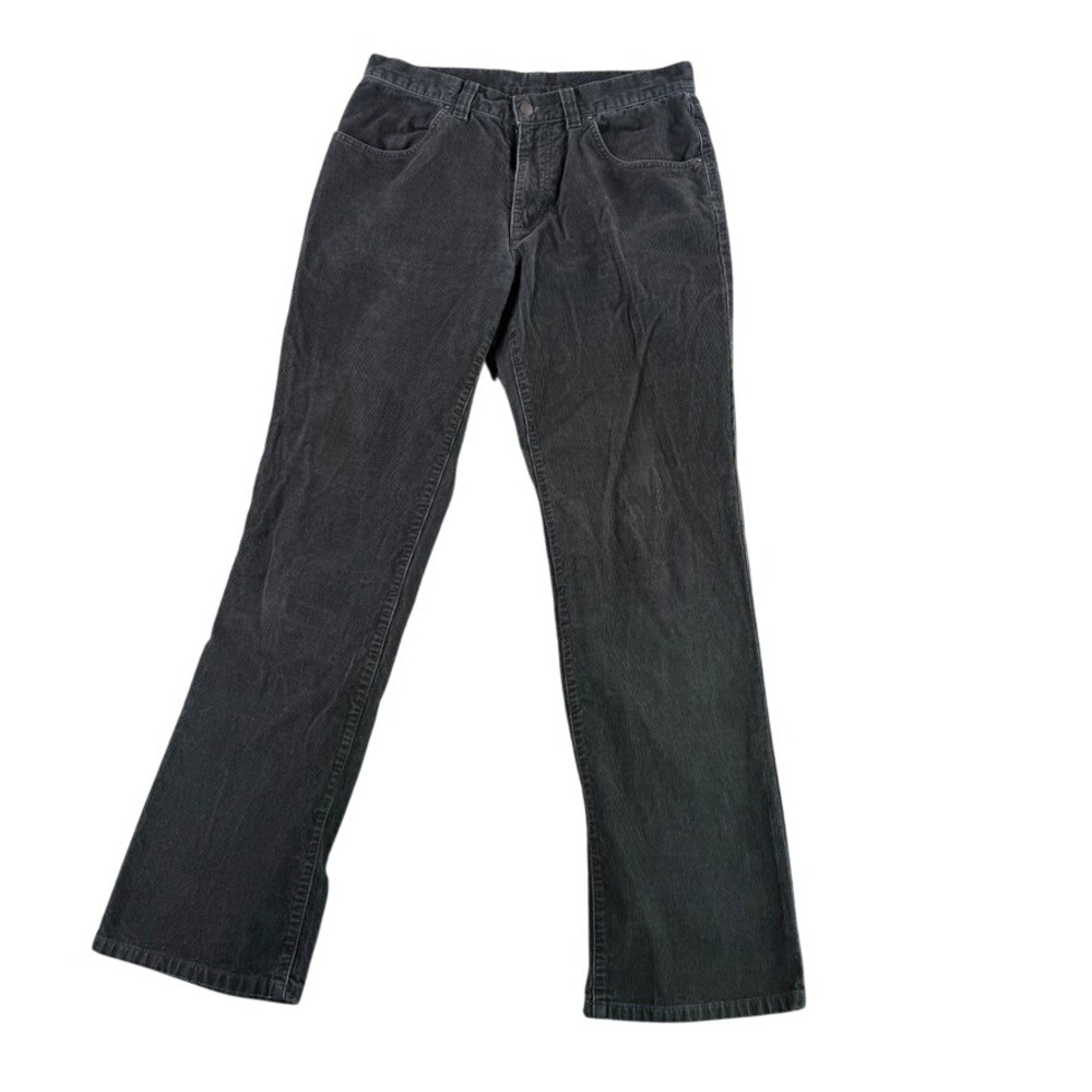 Patagonia Corduroy Pants Mens 33 Black Organic Cotton Straight Leg 58226FA12